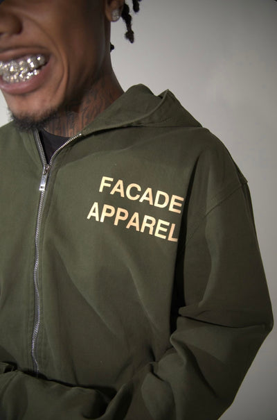 Facade Apparel - Green Hoodie